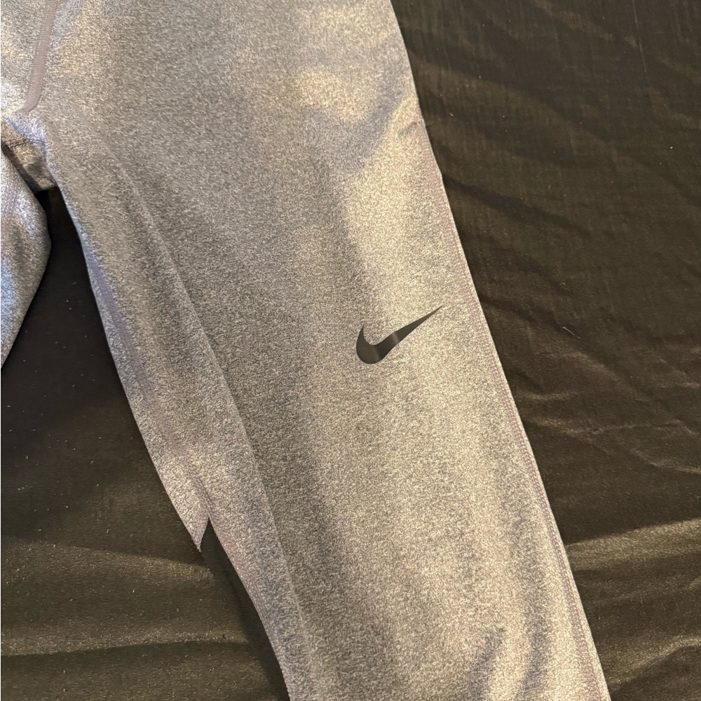 Nike Pro Silver And Black Leggings - image 2